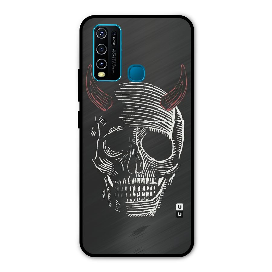 Spooky Face Metal Back Case for Vivo Y30