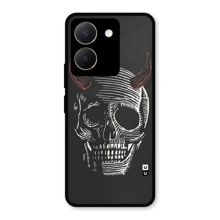 Spooky Face Metal Back Case for Vivo Y36