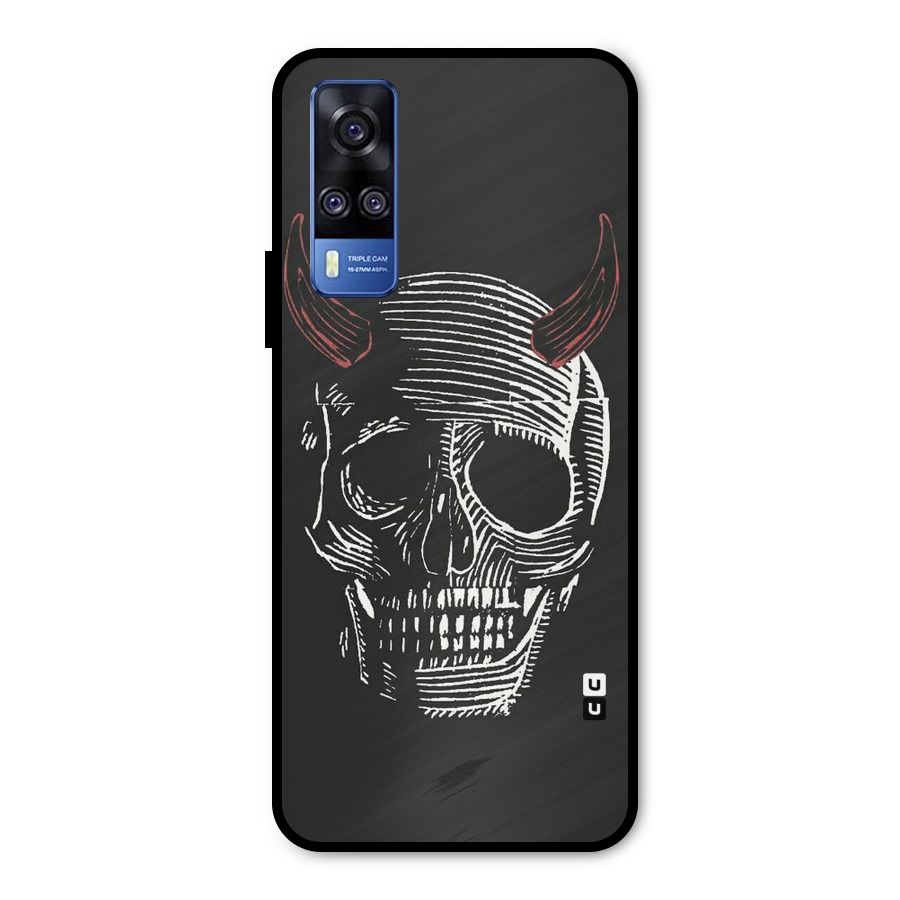 Spooky Face Metal Back Case for Vivo Y51A