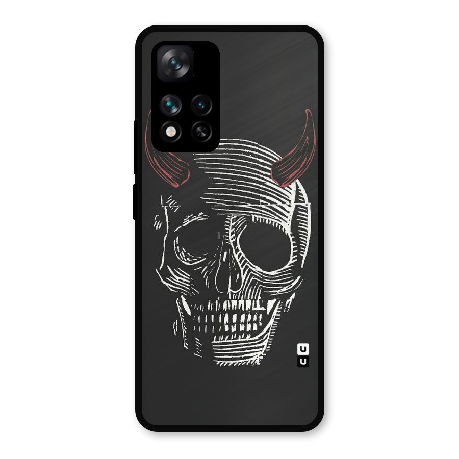 Spooky Face Metal Back Case for Xiaomi 11i Hypercharge 5G