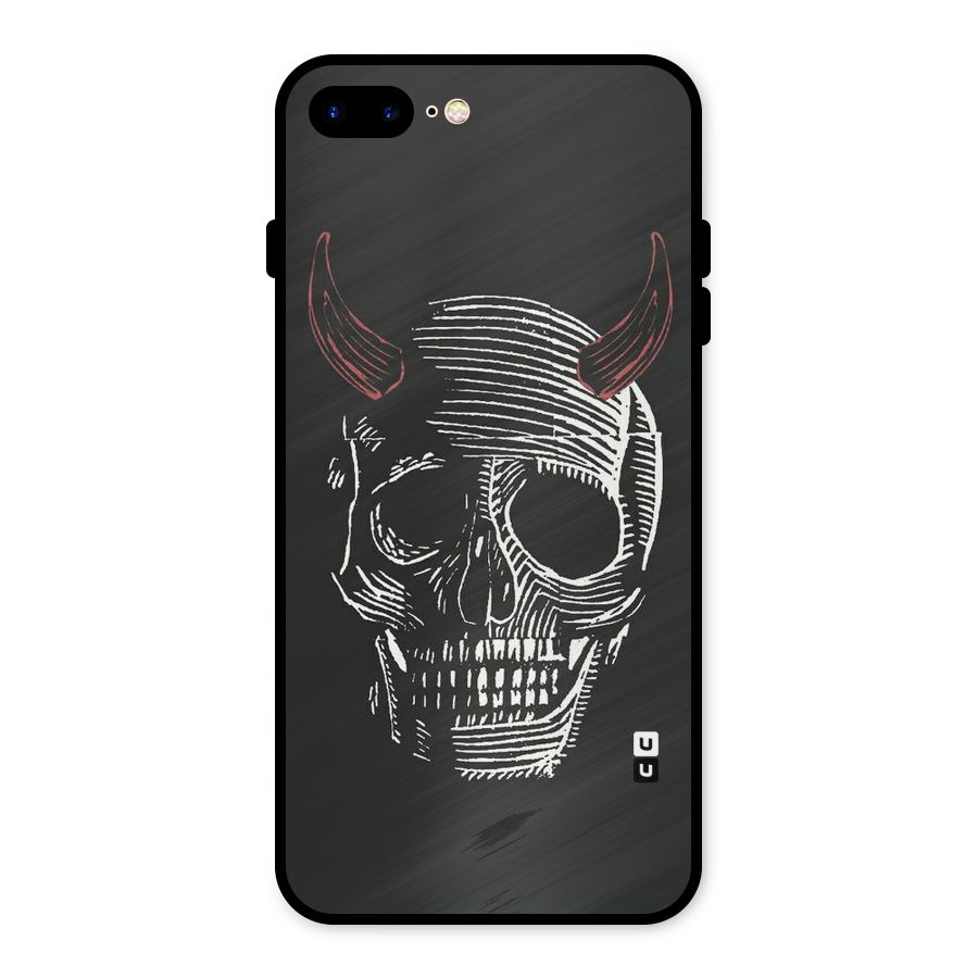 Spooky Face Metal Back Case for iPhone 7 Plus