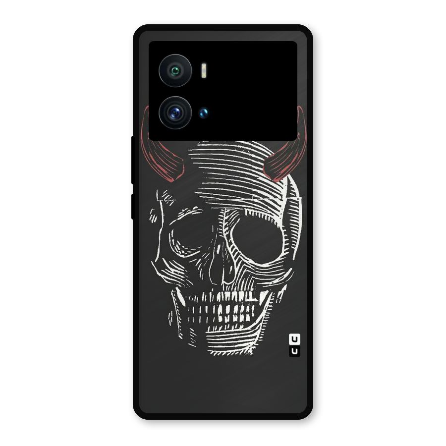 Spooky Face Metal Back Case for iQOO 9 Pro