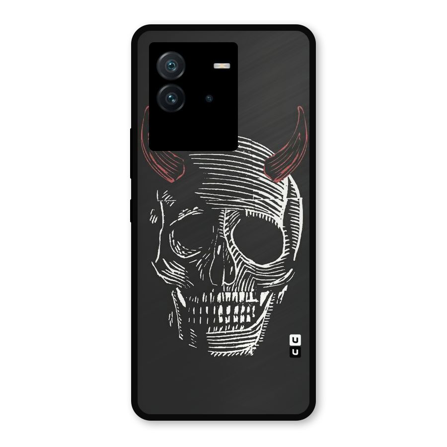Spooky Face Metal Back Case for iQOO Neo 6 5G