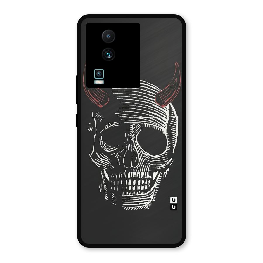 Spooky Face Metal Back Case for iQOO Neo 7 Pro