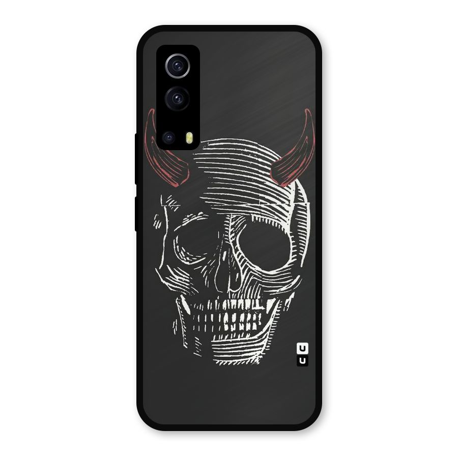 Spooky Face Metal Back Case for iQOO Z3