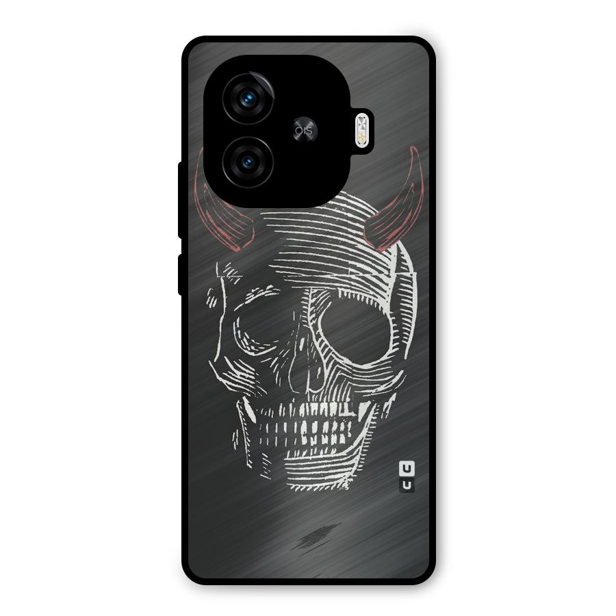 Spooky Face Metal Back Case for iQOO Z9 Turbo
