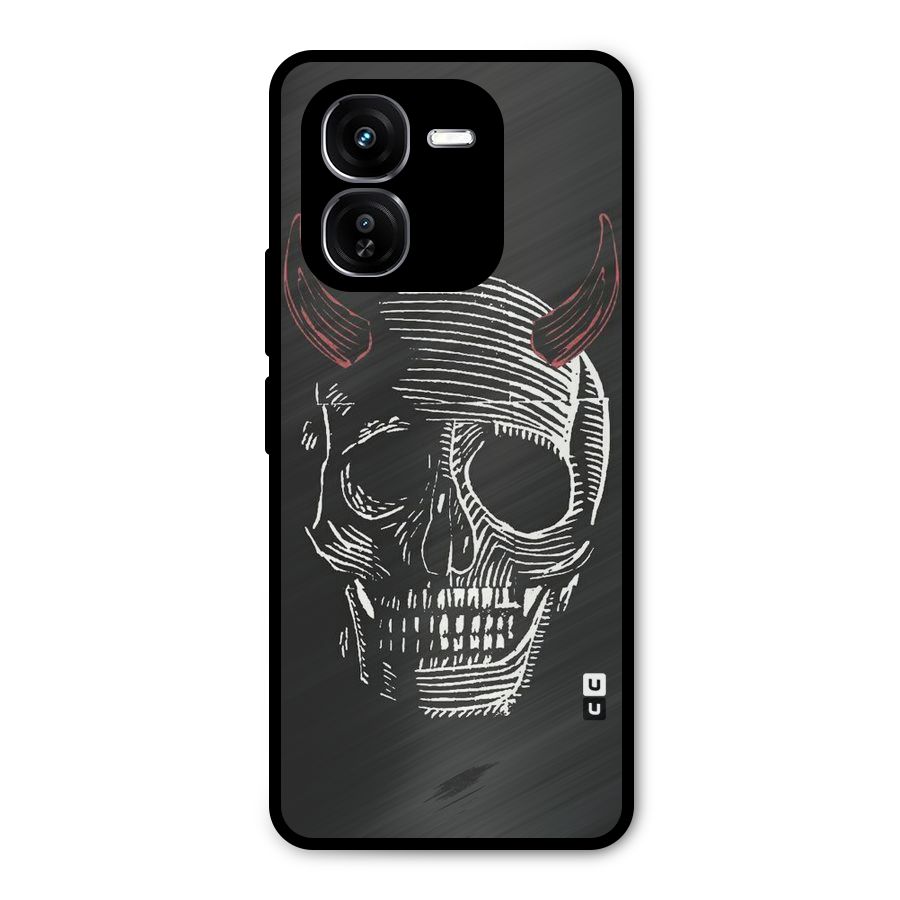 Spooky Face Metal Back Case for iQOO Z9x