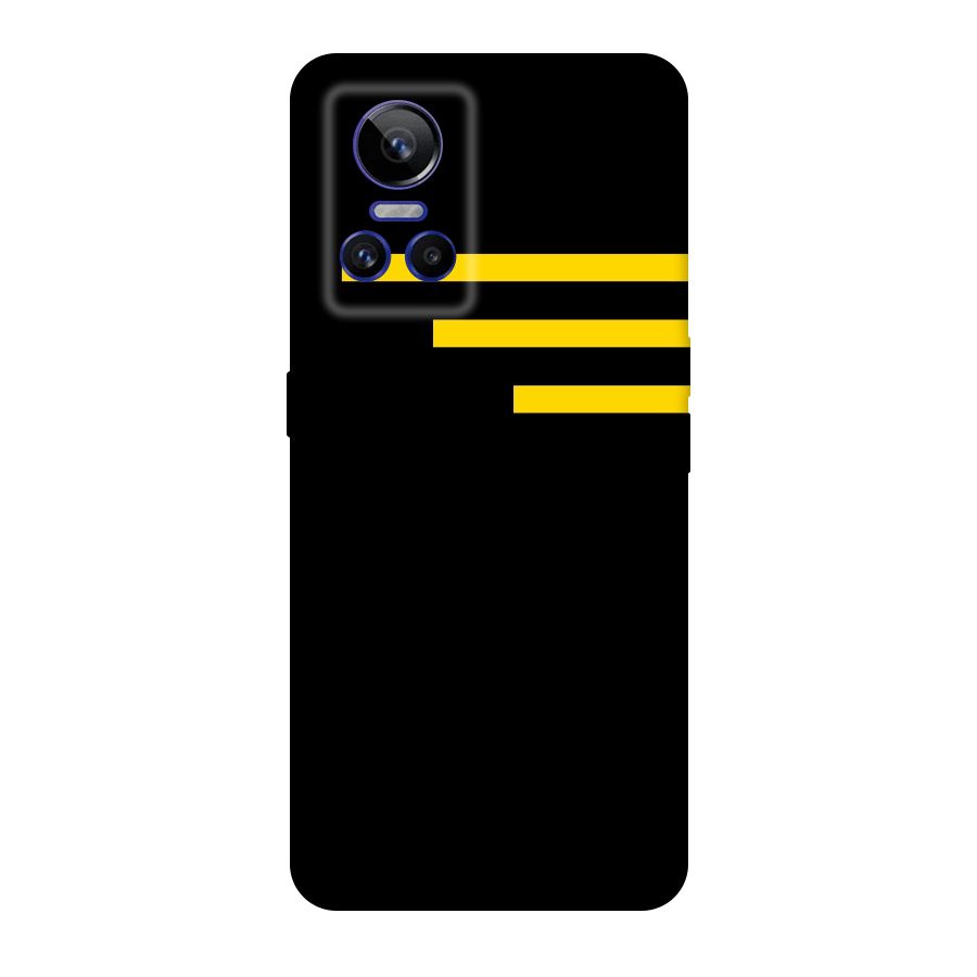 Sports Yellow Stripes Original Polycarbonate Back Case for Realme GT Neo 3