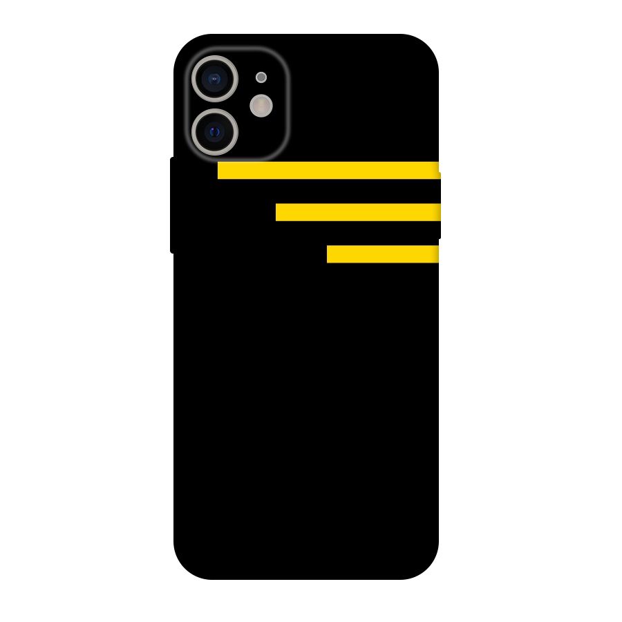 Sports Yellow Stripes Original Polycarbonate Back Case for iPhone 11