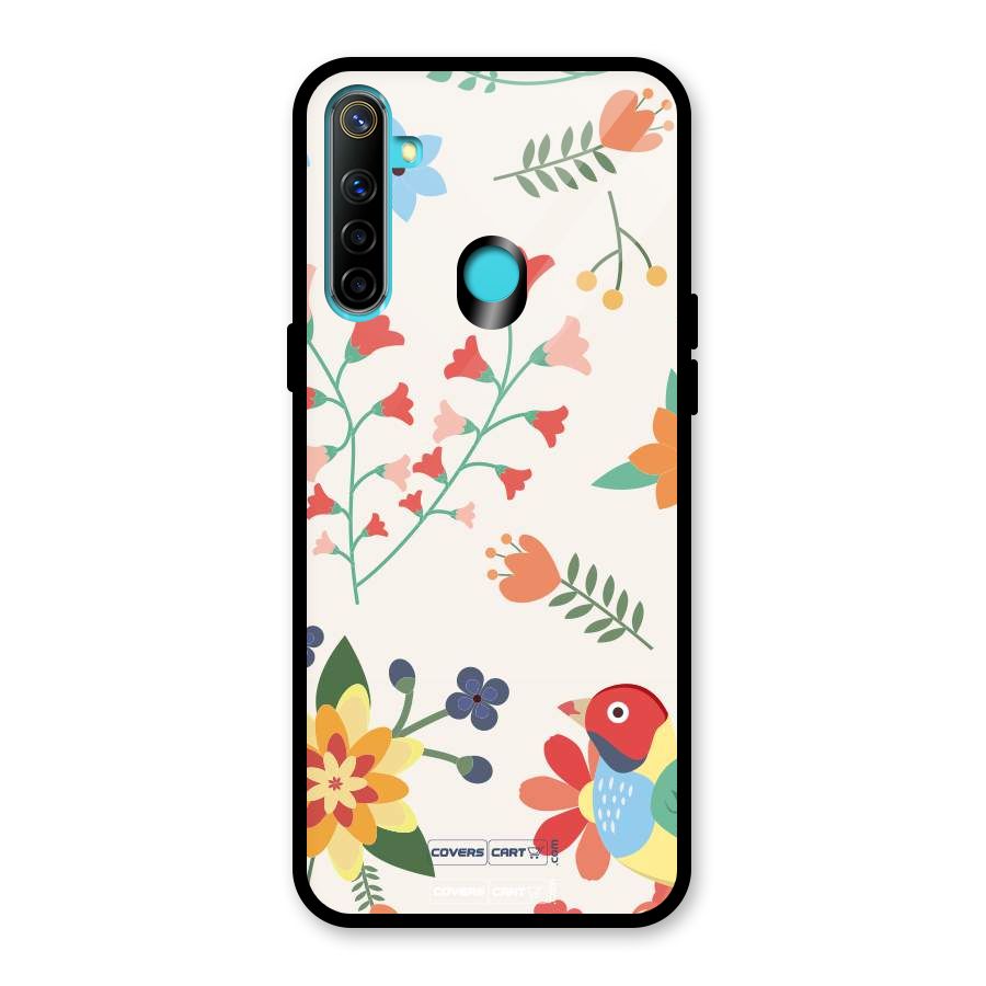 Spring Flowers Glass Back Case for Realme Narzo 10
