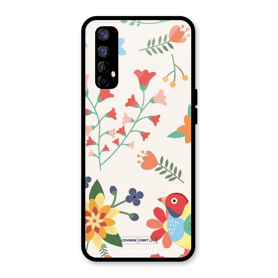Spring Flowers Glass Back Case for Realme Narzo 20 Pro