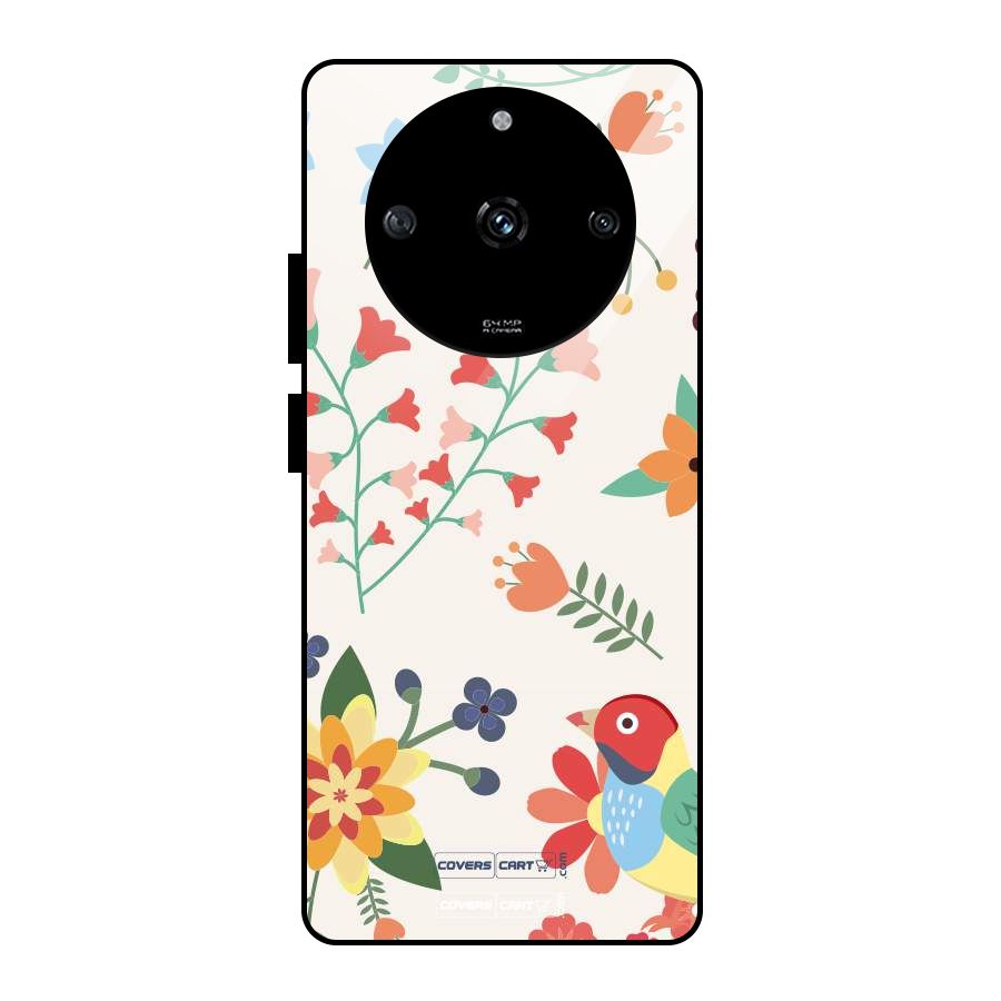Spring Flowers Glass Back Case for Realme Narzo 60 5G