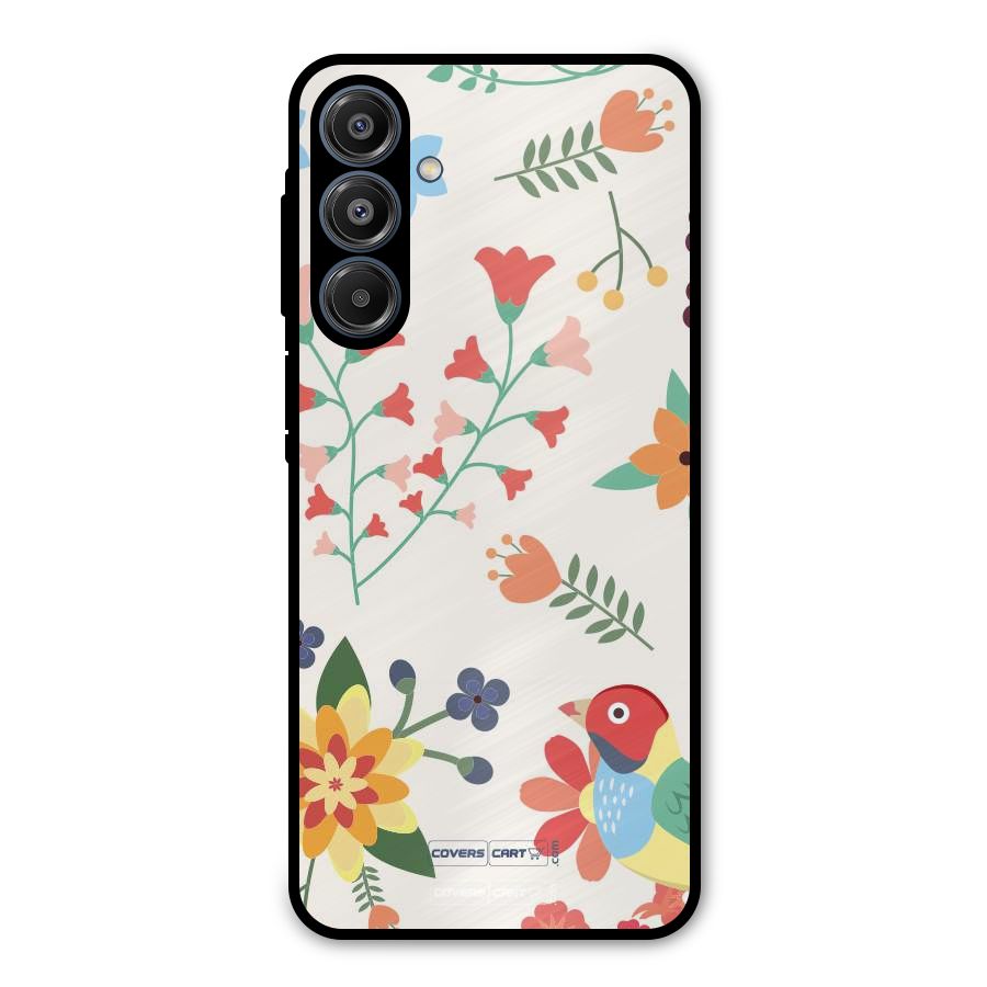 Spring Flowers Metal Back Case for Galaxy A16 5G