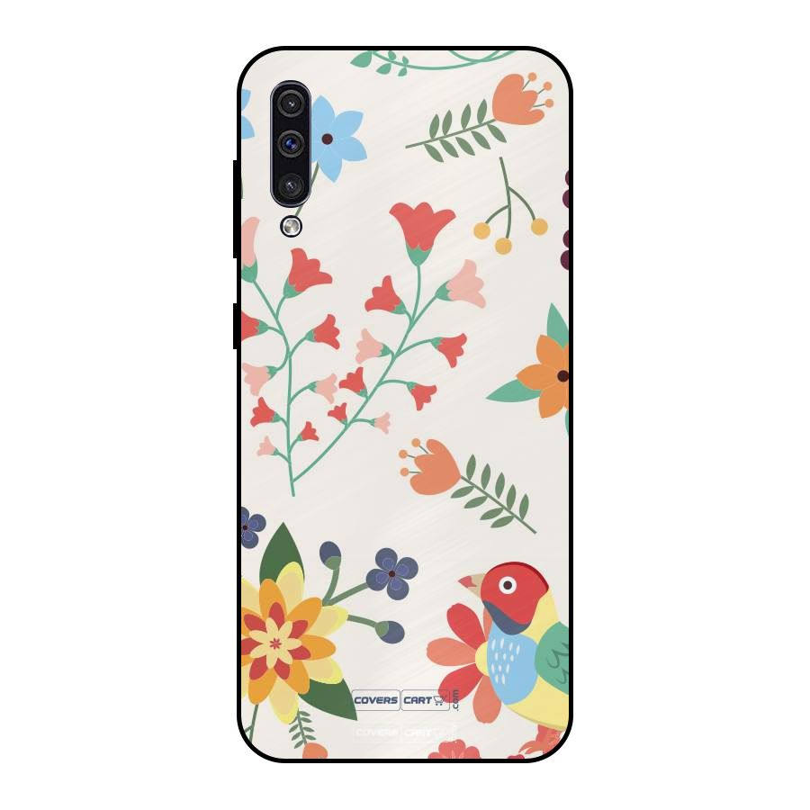 Spring Flowers Metal Back Case for Galaxy A30s