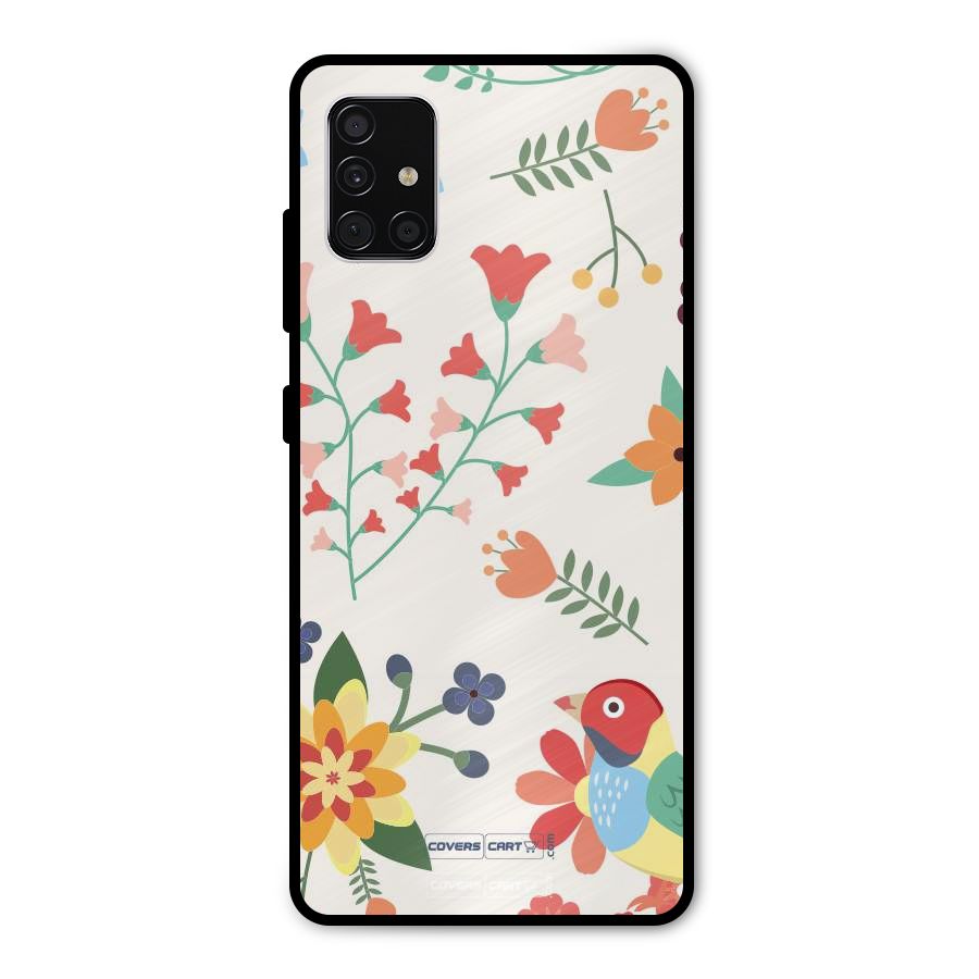 Spring Flowers Metal Back Case for Galaxy A51