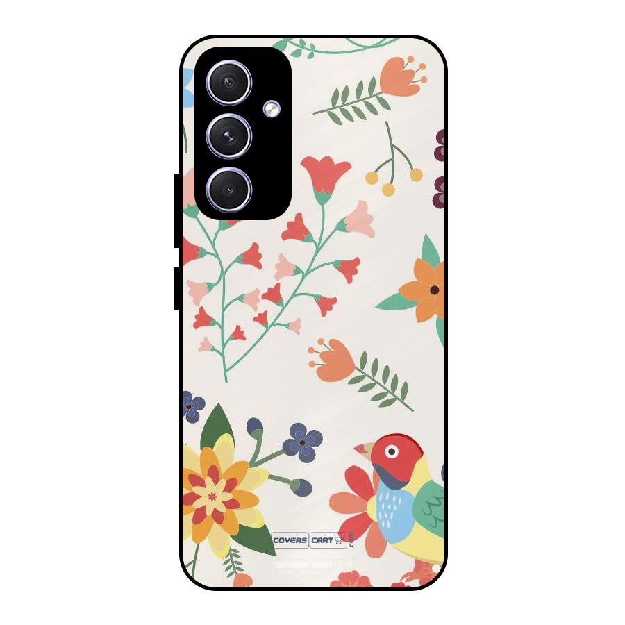 Spring Flowers Metal Back Case for Galaxy A54