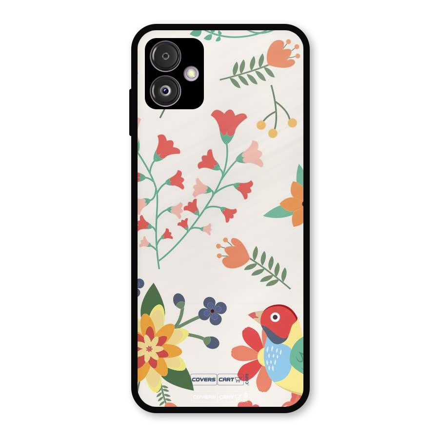 Spring Flowers Metal Back Case for Galaxy F14