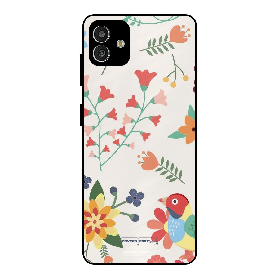 Spring Flowers Metal Back Case for Galaxy M13 5G