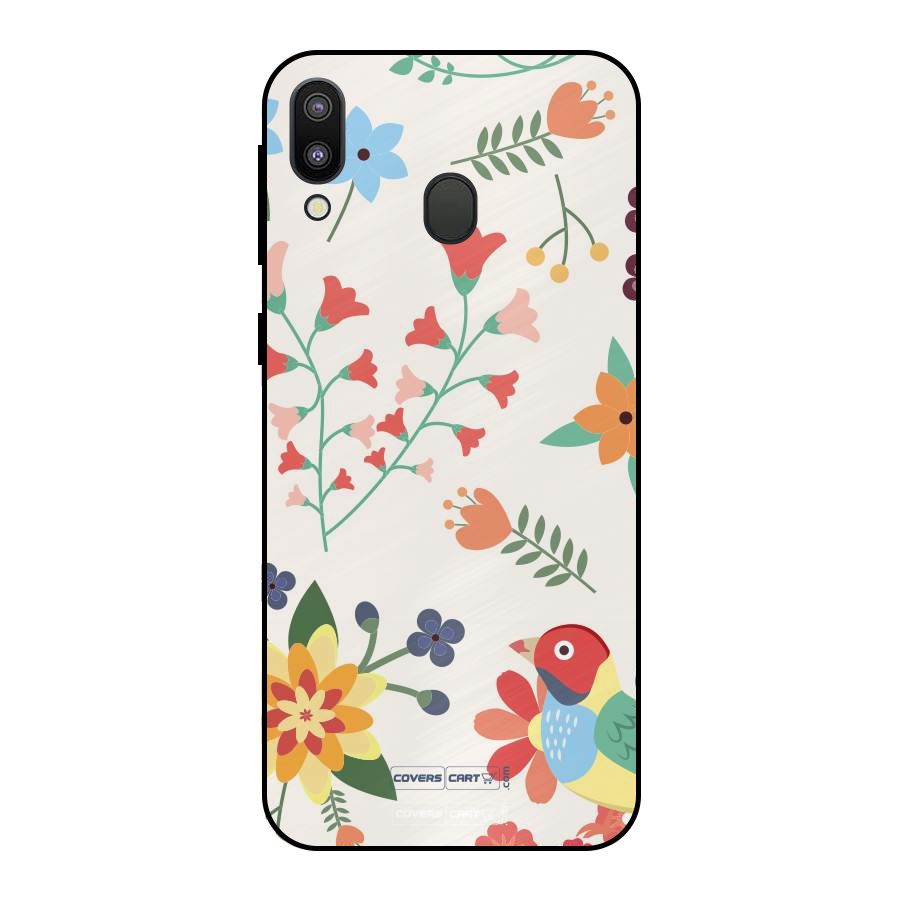 Spring Flowers Metal Back Case for Galaxy M20