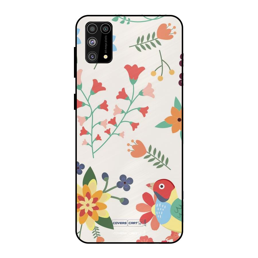 Spring Flowers Metal Back Case for Galaxy M31