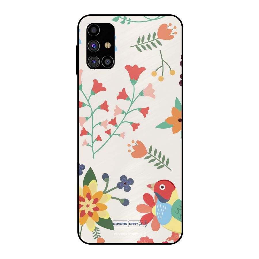 Spring Flowers Metal Back Case for Galaxy M31s