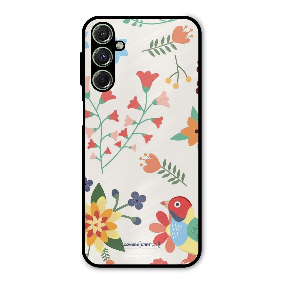 Spring Flowers Metal Back Case for Galaxy M34
