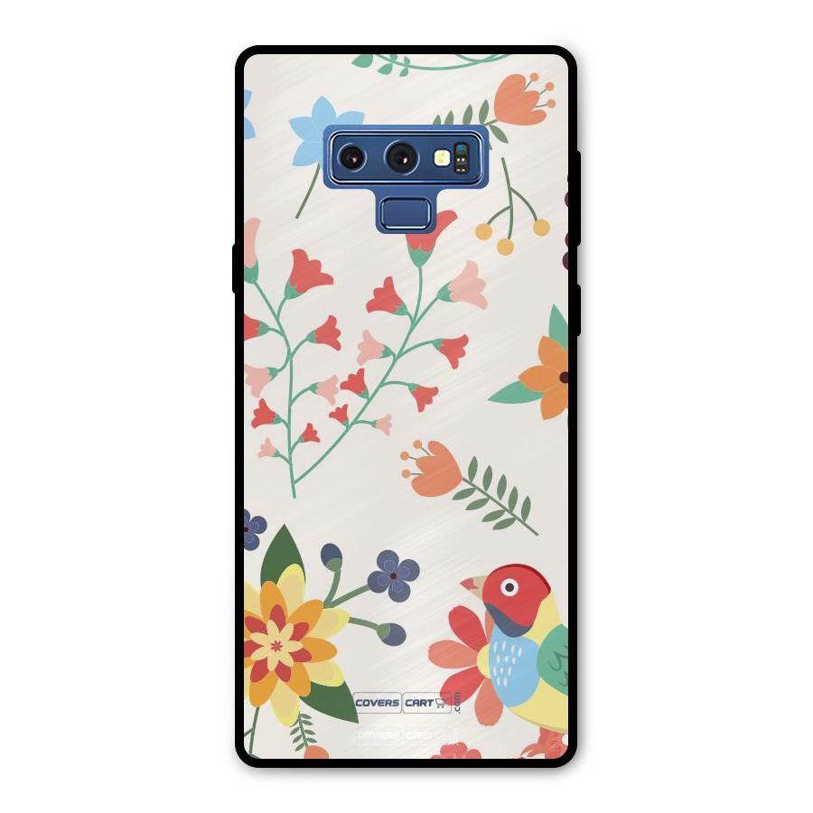Spring Flowers Metal Back Case for Galaxy Note 9