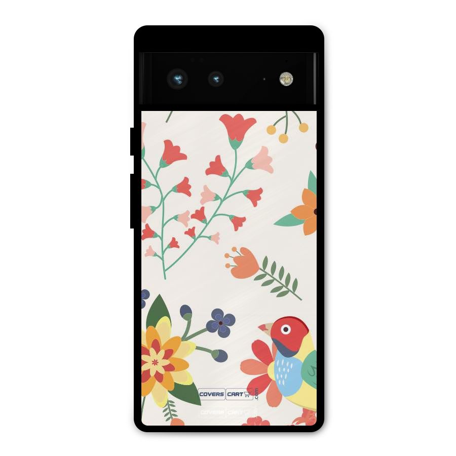 Spring Flowers Metal Back Case for Google Pixel 6