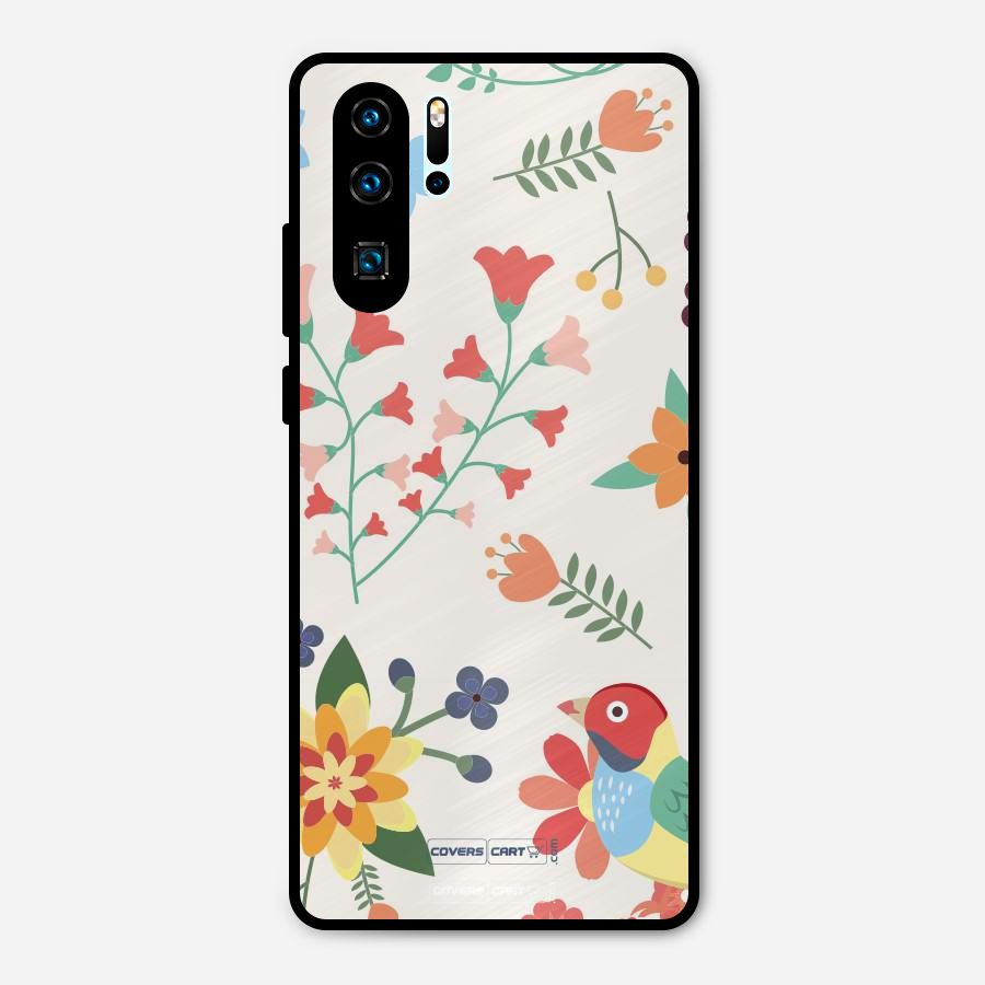 Spring Flowers Metal Back Case for Huawei P30 Pro