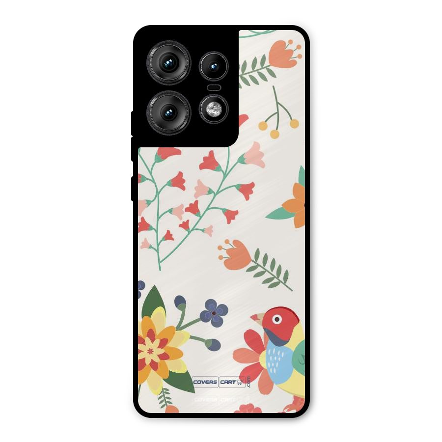 Spring Flowers Metal Back Case for Motorola Edge 50 Pro
