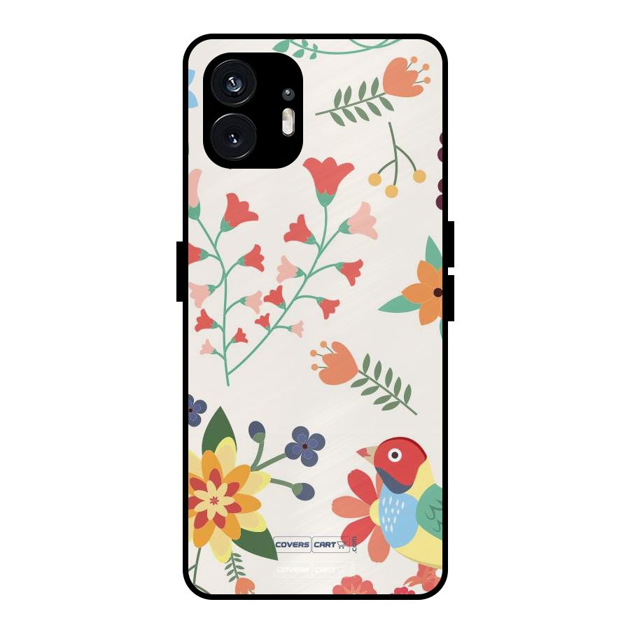 Spring Flowers Metal Back Case for Nothing Phone 2