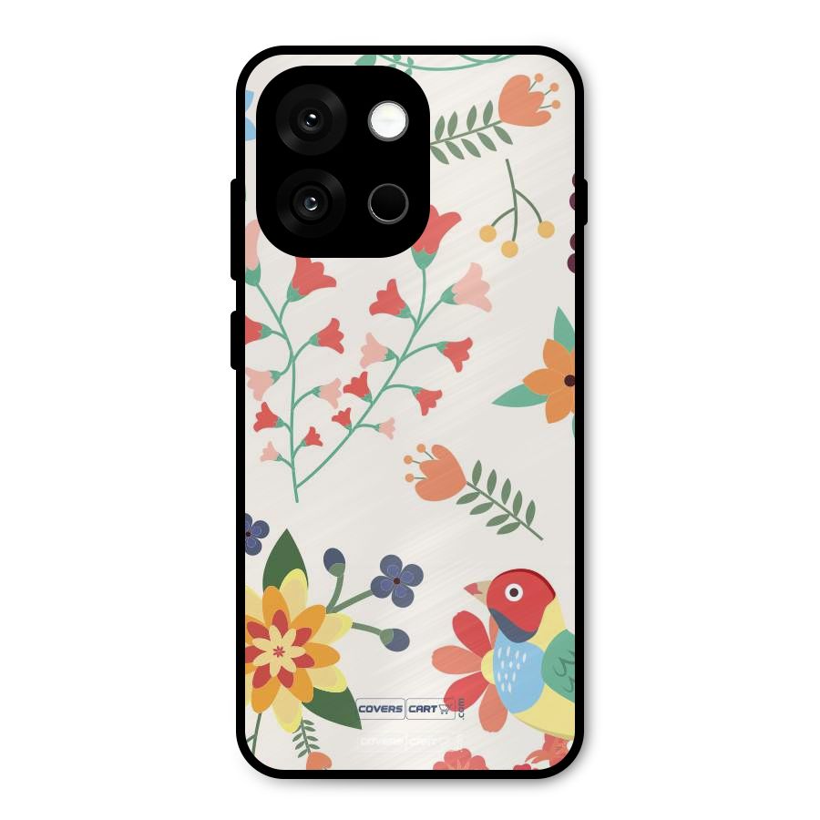 Spring Flowers Metal Back Case for OnePlus 13s