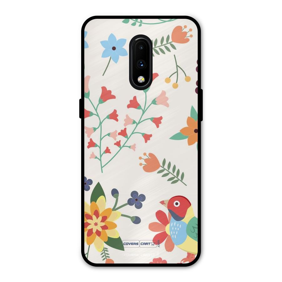 Spring Flowers Metal Back Case for OnePlus 7