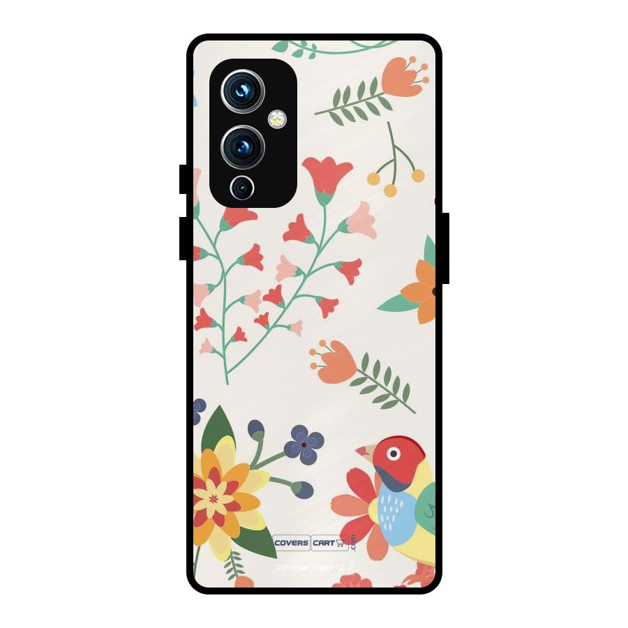 Spring Flowers Metal Back Case for OnePlus 9