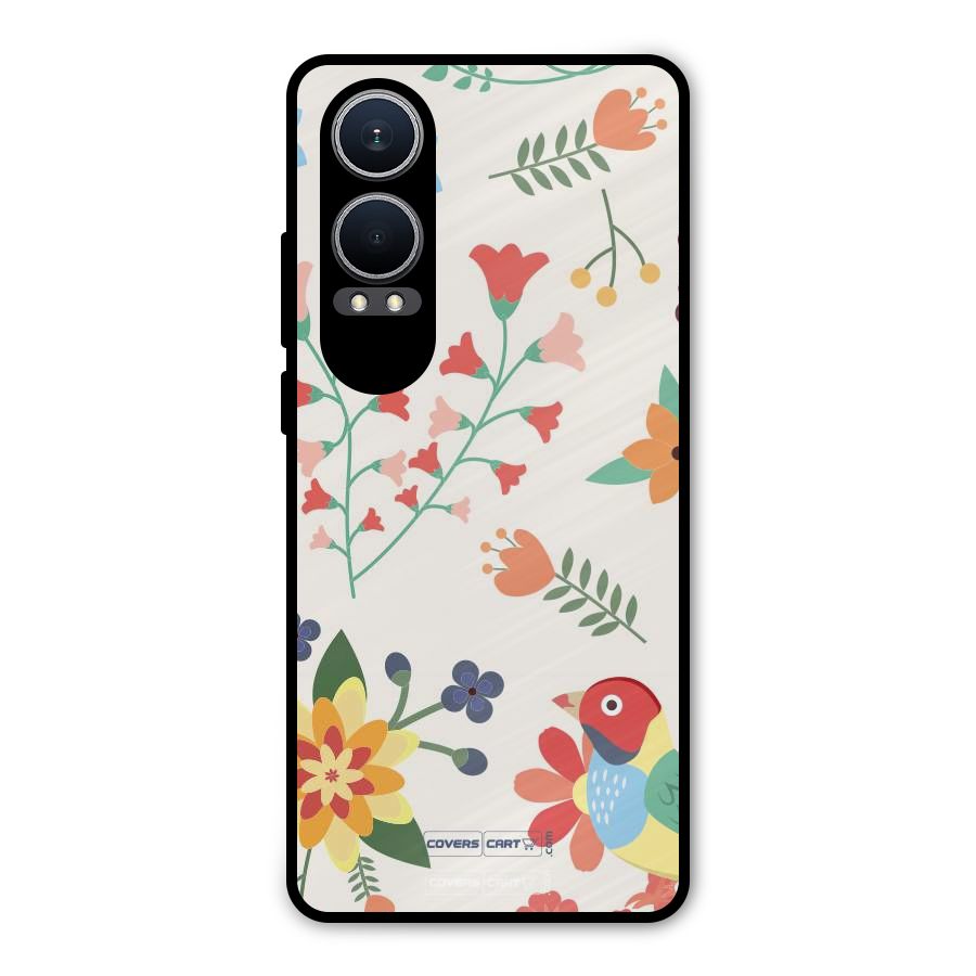 Spring Flowers Metal Back Case for OnePlus Nord CE4 Lite