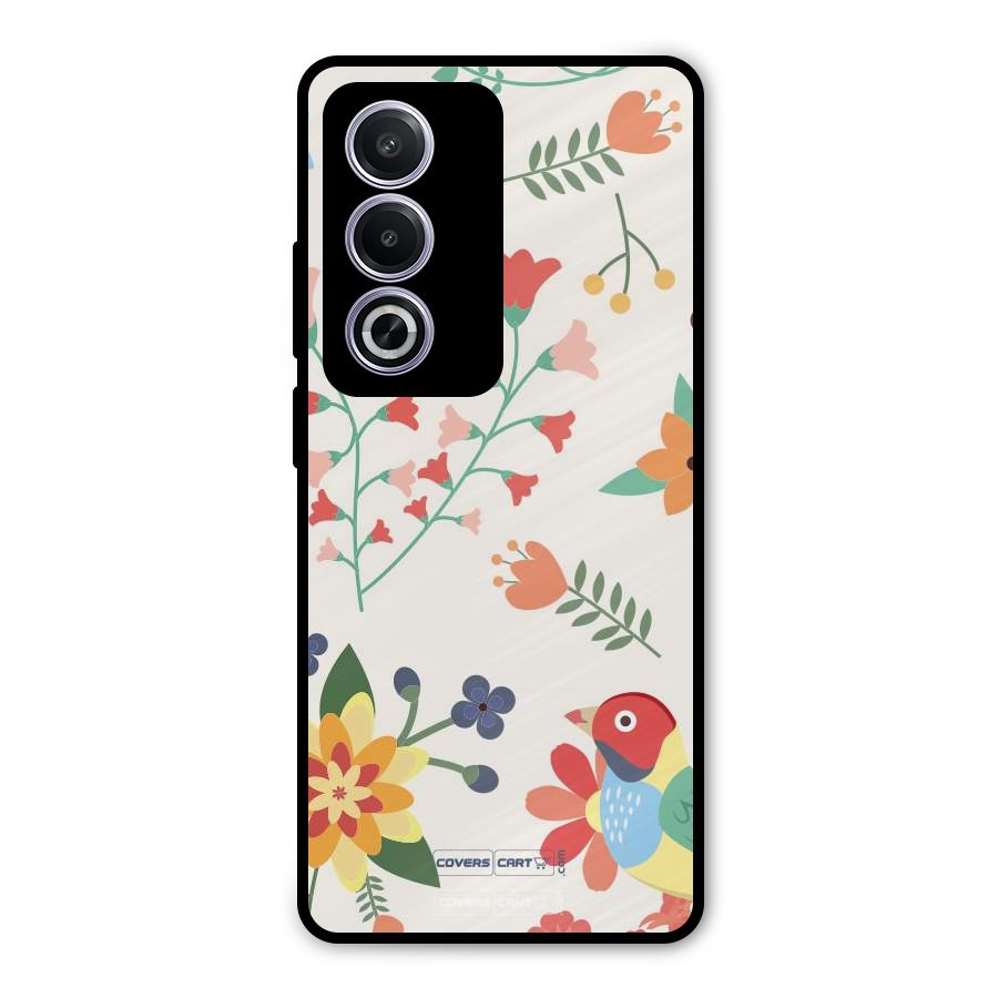 Spring Flowers Metal Back Case for Oppo A3 Pro