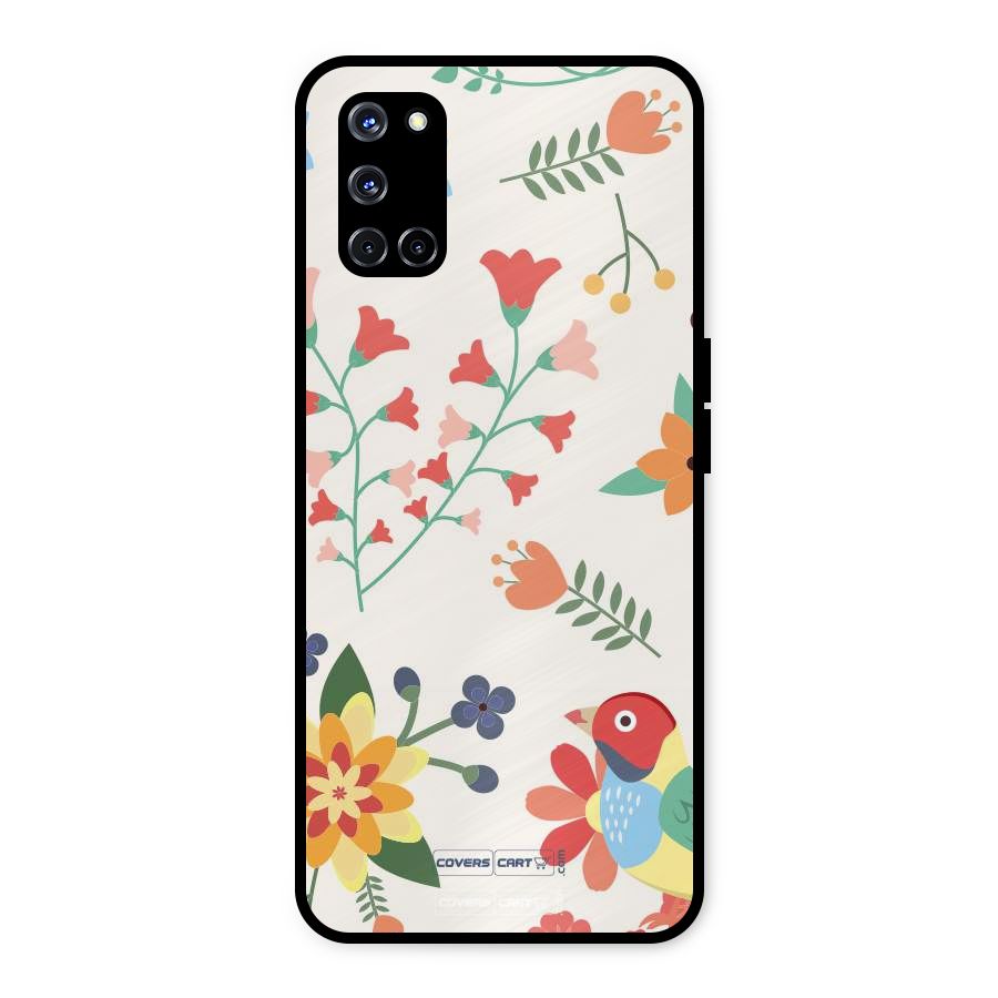 Spring Flowers Metal Back Case for Oppo A52