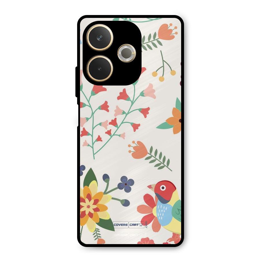 Spring Flowers Metal Back Case for Oppo A5 Pro