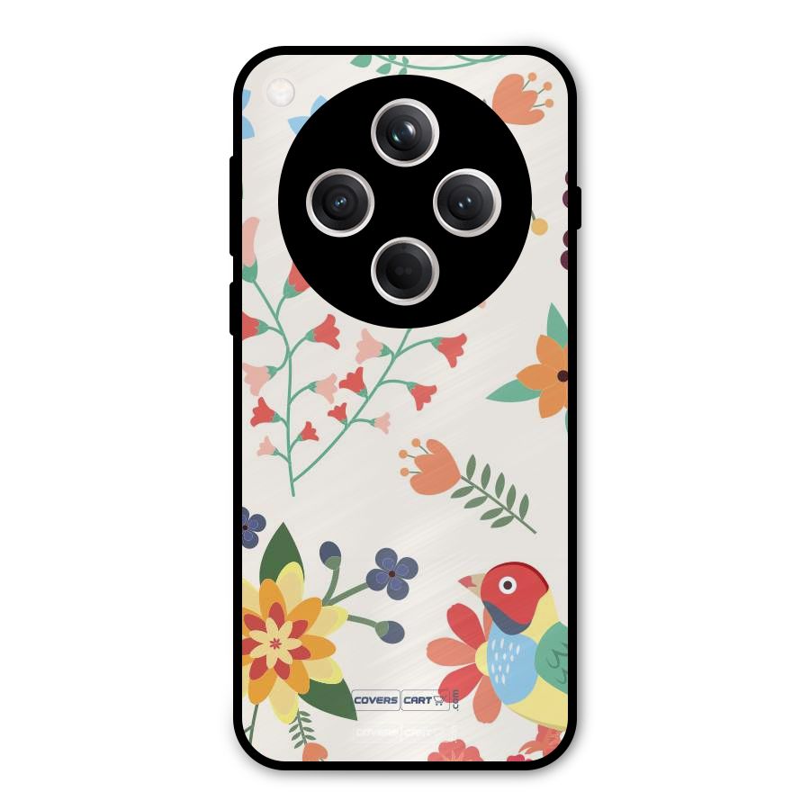 Spring Flowers Metal Back Case for Oppo Find X8