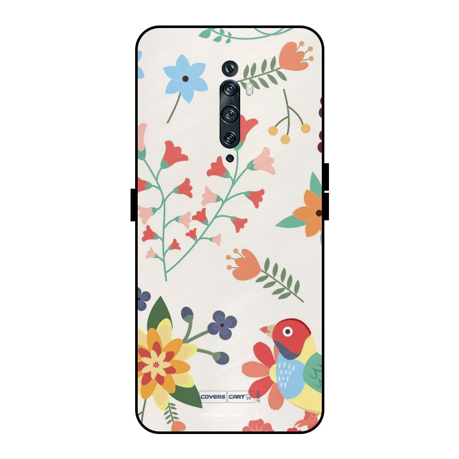 Spring Flowers Metal Back Case for Oppo Reno2 Z
