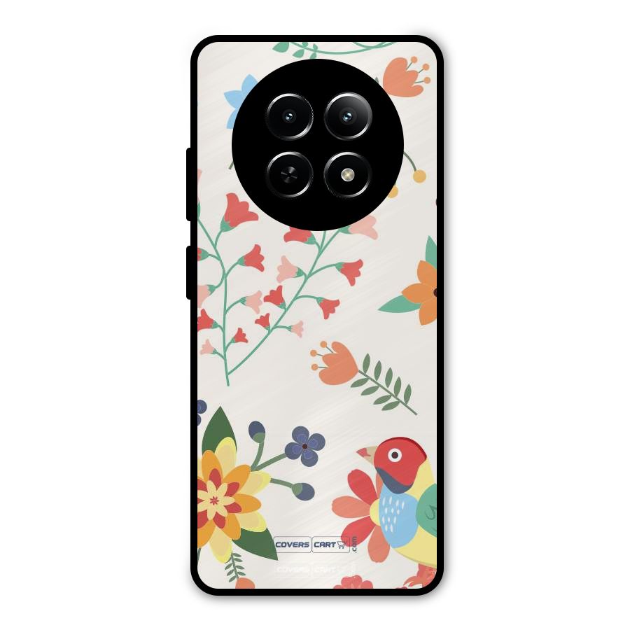 Spring Flowers Metal Back Case for Realme 13
