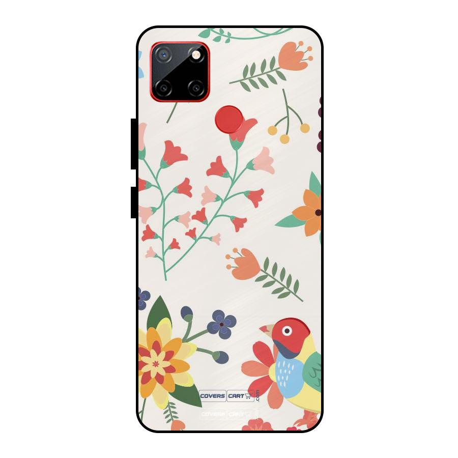 Spring Flowers Metal Back Case for Realme C12