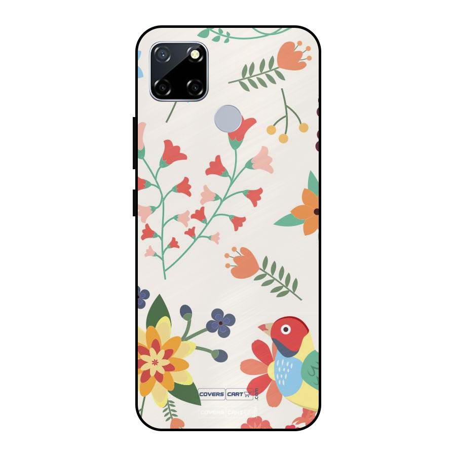 Spring Flowers Metal Back Case for Realme Narzo 20