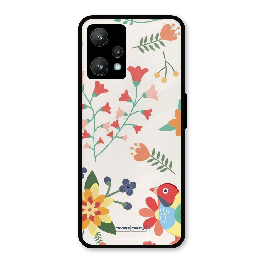 Spring Flowers Metal Back Case for Realme Narzo 50 Pro