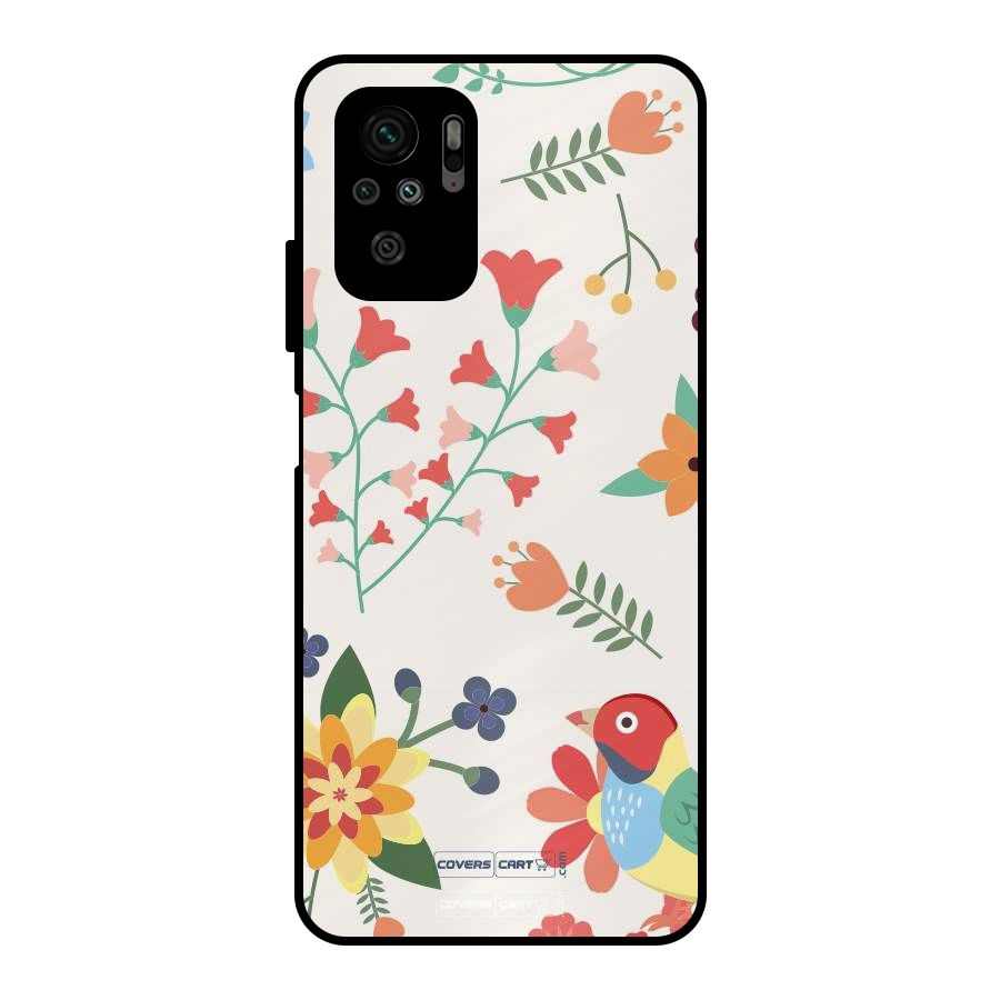 Spring Flowers Metal Back Case for Redmi Note 10S