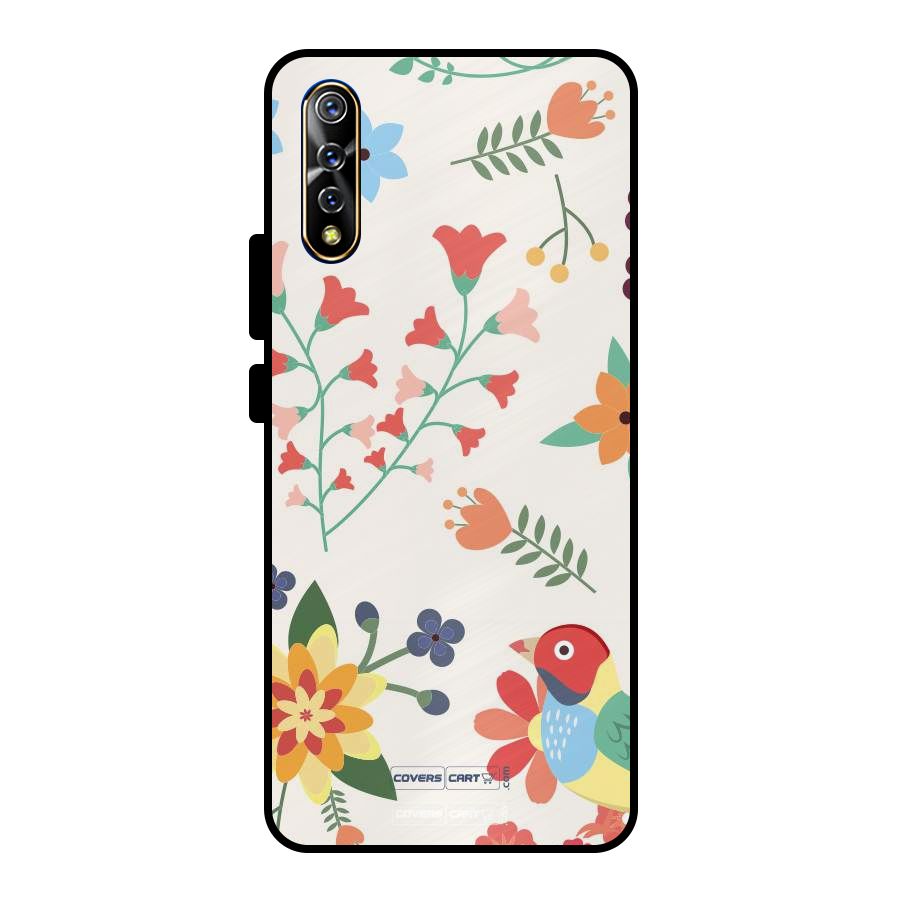 Spring Flowers Metal Back Case for Vivo S1