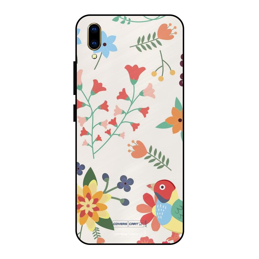 Spring Flowers Metal Back Case for Vivo V11 Pro