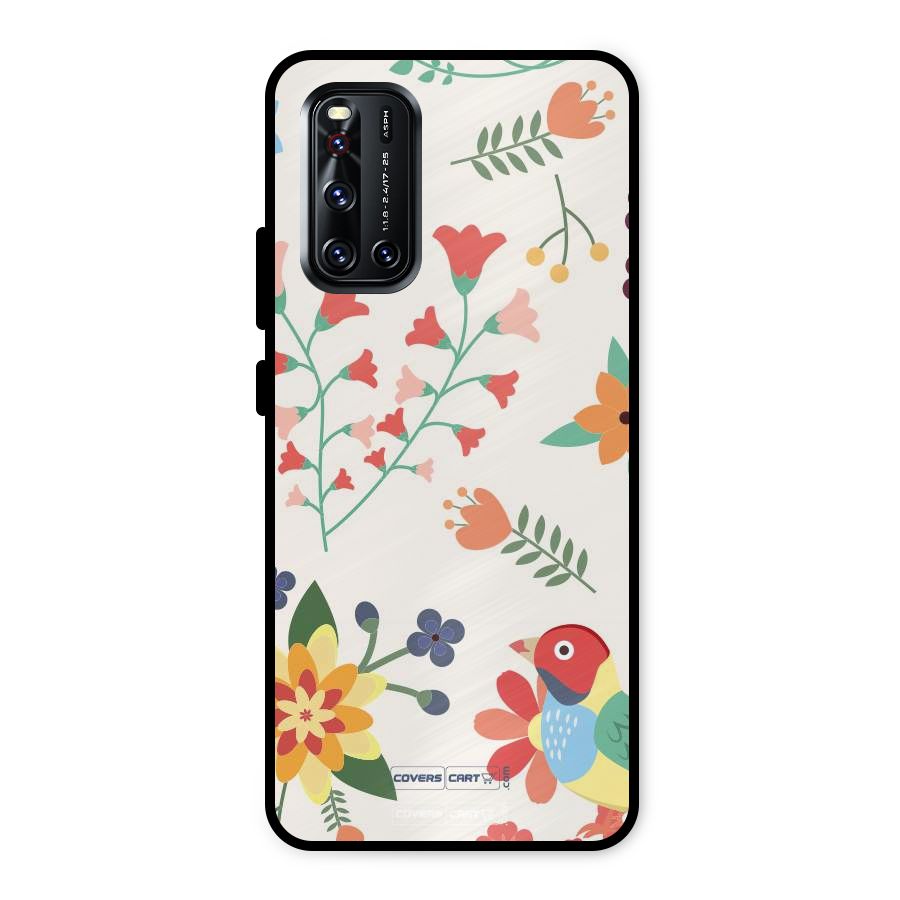 Spring Flowers Metal Back Case for Vivo V19