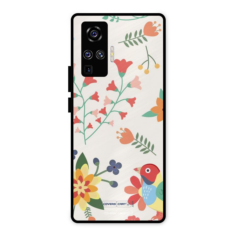 Spring Flowers Metal Back Case for Vivo X50 Pro