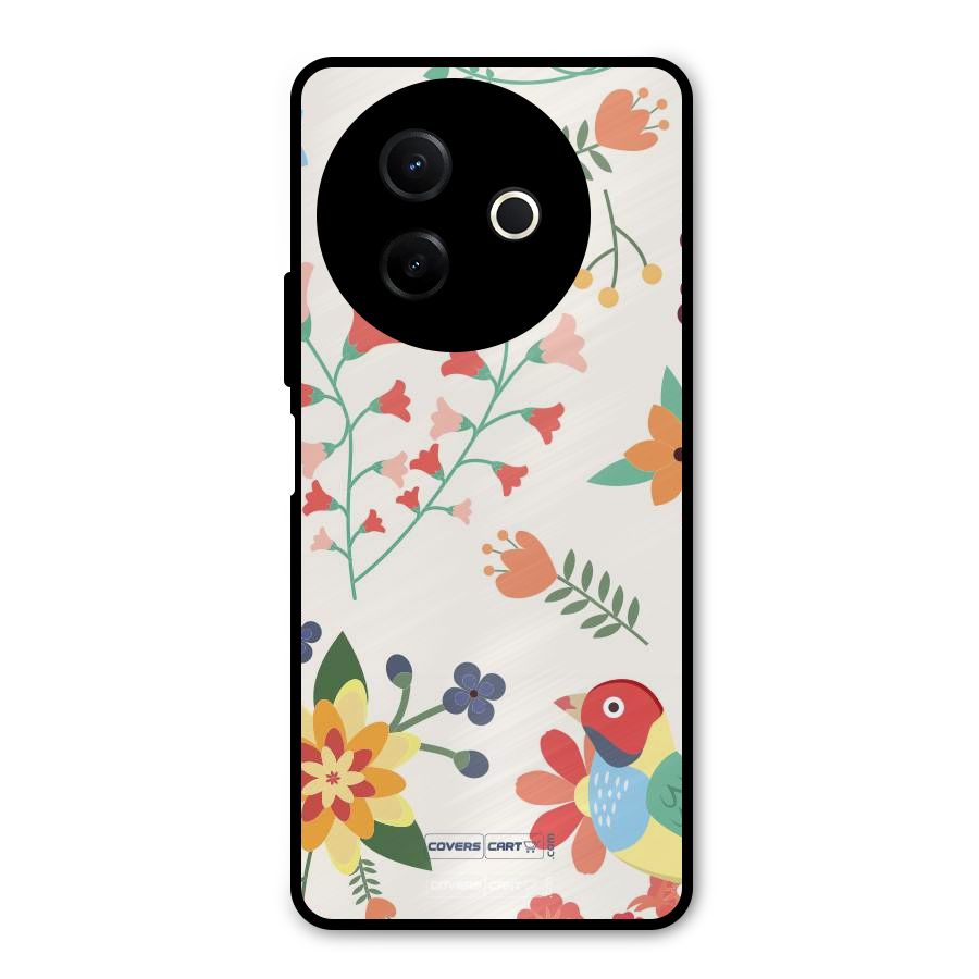 Spring Flowers Metal Back Case for Vivo Y39